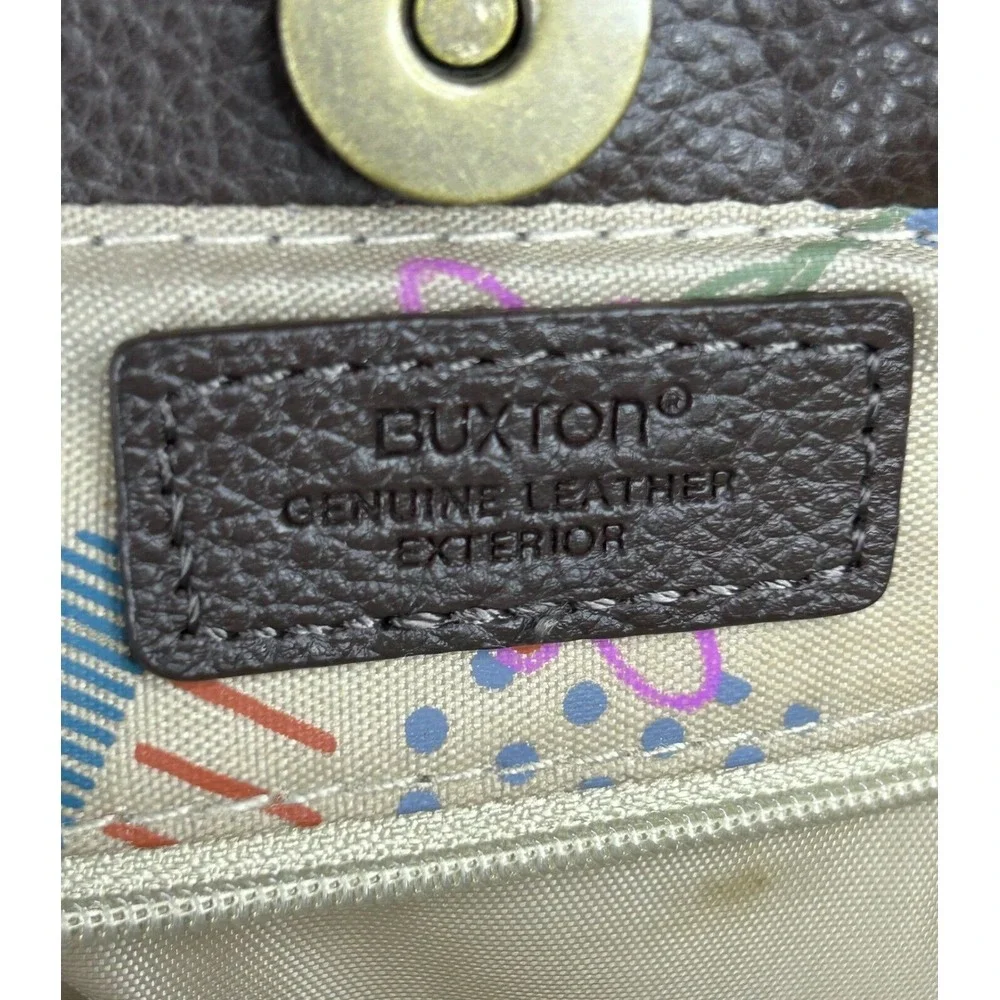 Buxton Extra Large Brown Leather Tote Laptop Boss Lady Bag‎ NWOT